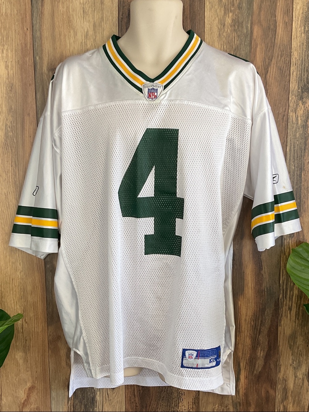 Equipment NFL Reebok Mesh Football #4 Favre Jersey XL 480B